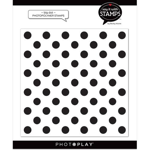 PhotoPlay Say It With Stamps Big Dot Background Stamp