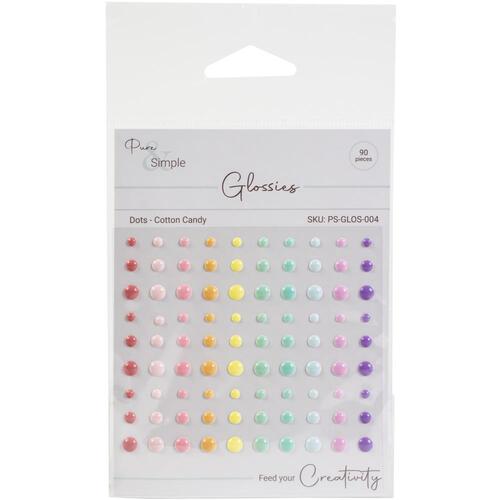Pure & Simple Cotton Candy Dots Glossies