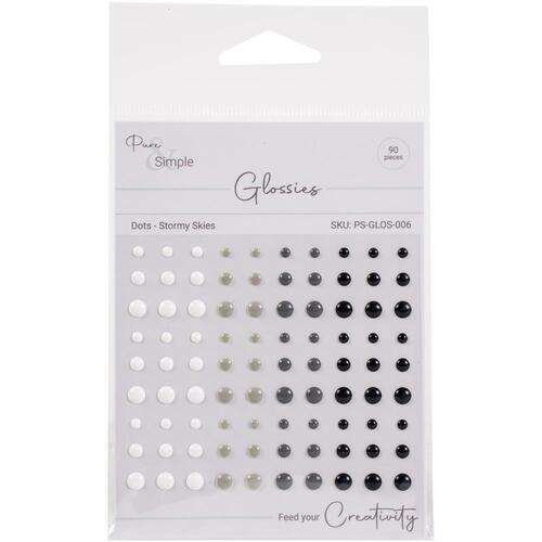 Pure & Simple Stormy Skies Dots Glossies