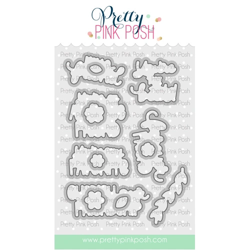 Pretty Pink Posh Friend Greetings Coordinating Dies