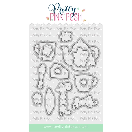Pretty Pink Posh Tea Time Coordinating Dies