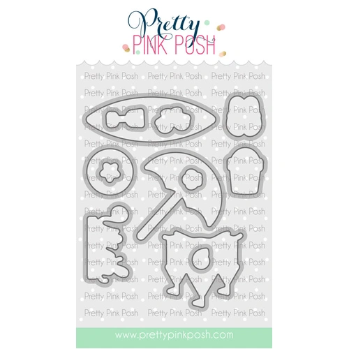 Pretty Pink Posh Beach Fun Coordinating Dies