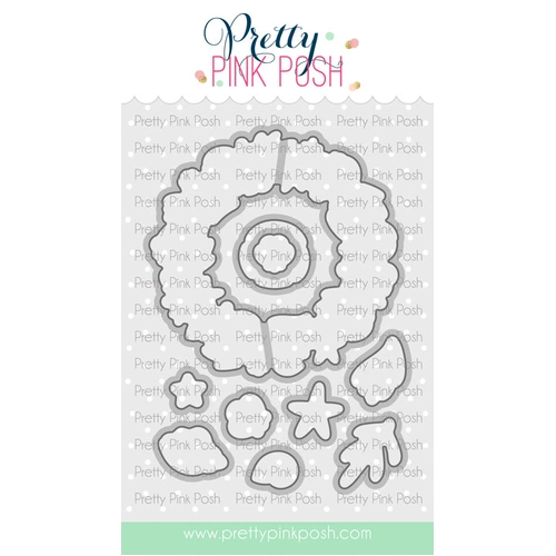 Pretty Pink Posh Seashell Wreath Coordinating Dies