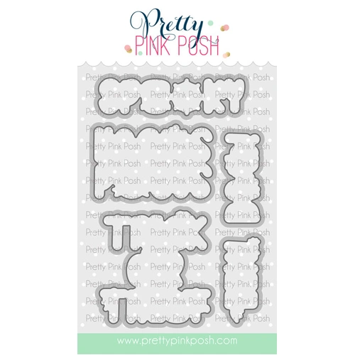 Pretty Pink Posh Halloween Word Scenes Coordinating Dies