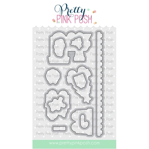 Pretty Pink Posh Christmas Train Coordinating Die Set