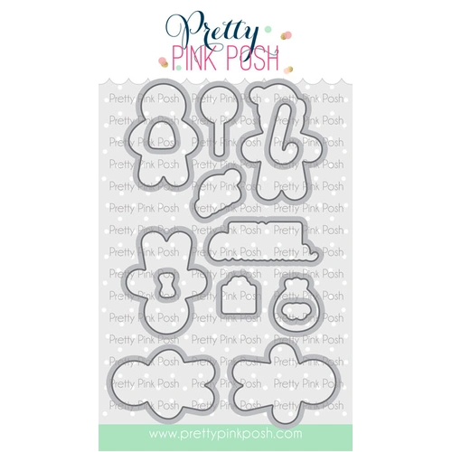 Pretty Pink Posh Gingerbread Friends Coordinating Die Set