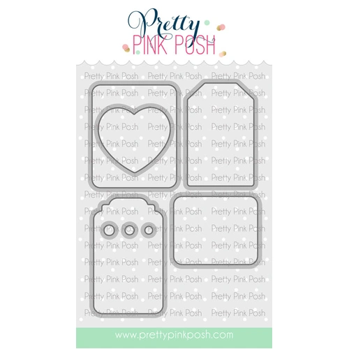 Pretty Pink Posh Valentine Tags Coordinating Dies