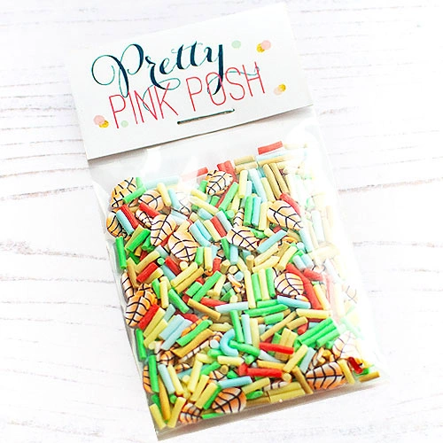 Pretty Pink Posh Fall Fling Clay Confetti Mix