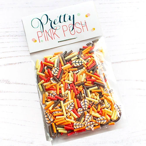 Pretty Pink Posh Autumn Woods Clay Confetti Mix