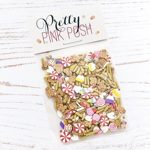 Pretty Pink Posh Sweet Gingerbread Clay Confetti
