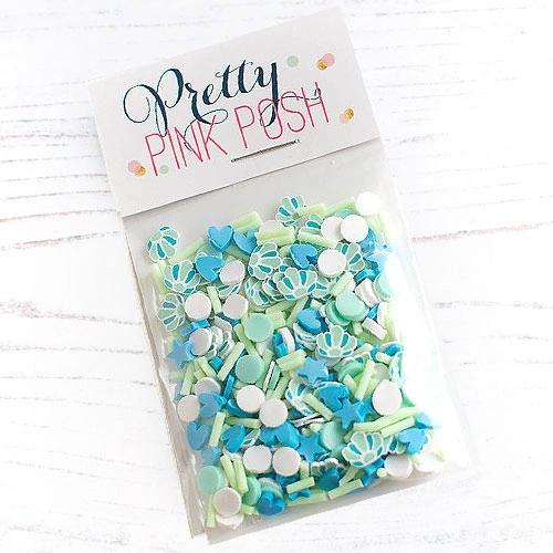 Pretty Pink Posh Beach Town Clay Confetti