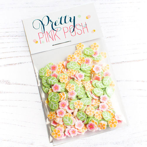 Pretty Pink Posh Summer Blooms Clay Confetti Mix
