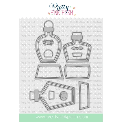 Pretty Pink Posh Potion Bottle Shakers Die