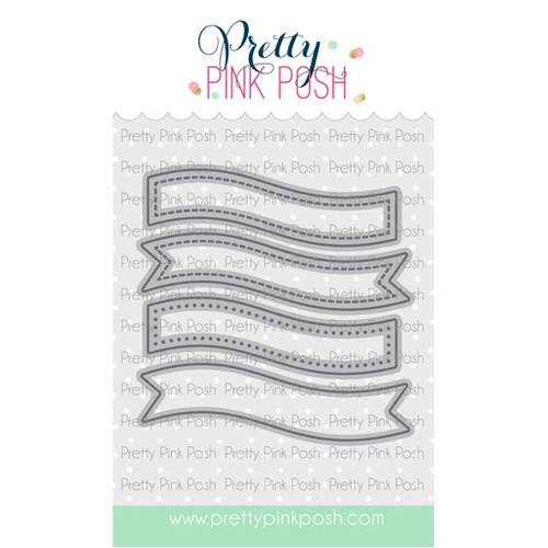 Pretty Pink Posh Banner Greetings 1 Die Set