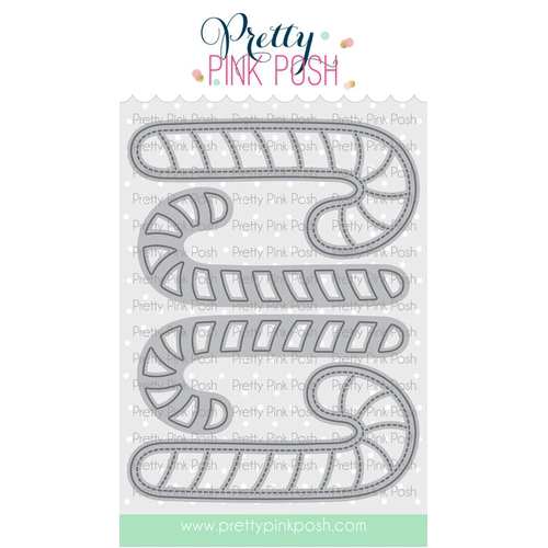 Pretty Pink Posh Candy Cane Shaker Die