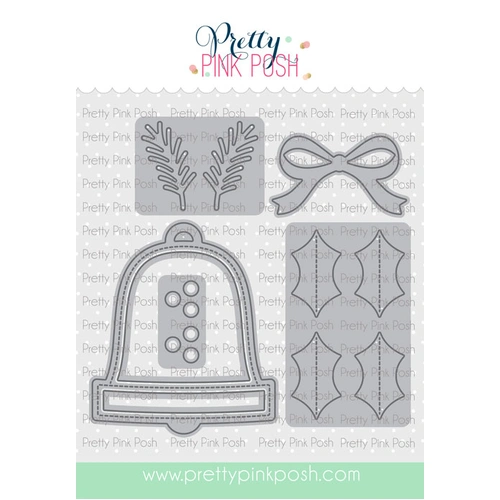 Pretty Pink Posh Christmas Bell Shaker Die