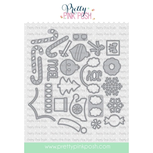 Pretty Pink Posh Christmas Holder Additions Die Set