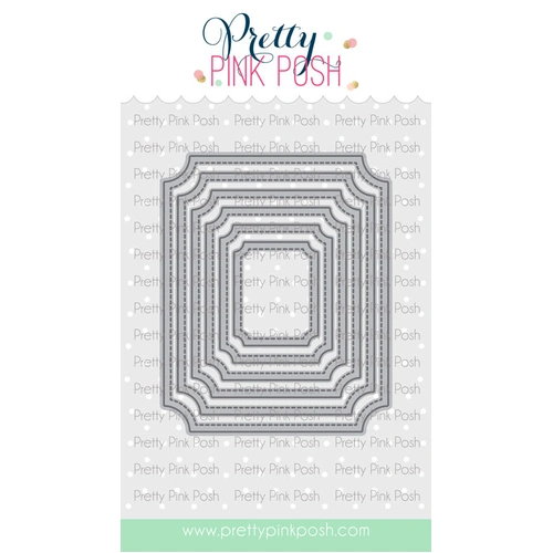 Pretty Pink Posh Notched Rectangles Die
