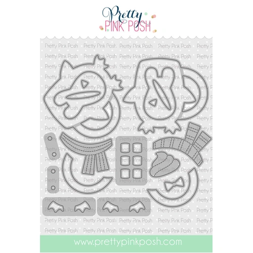 Pretty Pink Posh Penguin Mugs Die