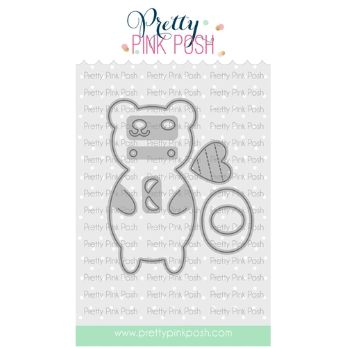 Pretty Pink Posh Bear Holder Die