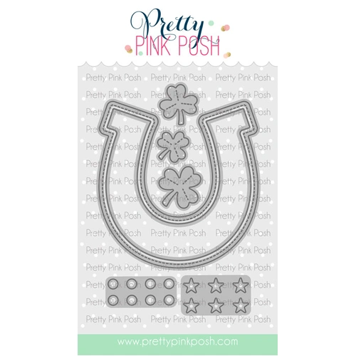 Pretty Pink Posh Horseshoe Shaker Die