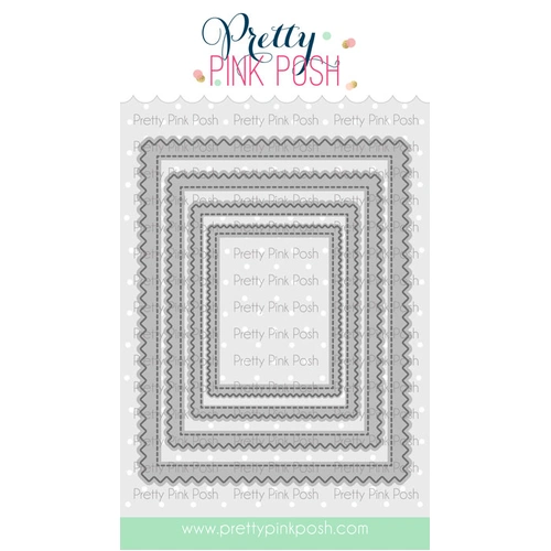 Pretty Pink Posh Pinking Rectangles Die
