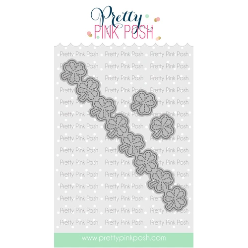 Pretty Pink Posh Shamrock Border Die