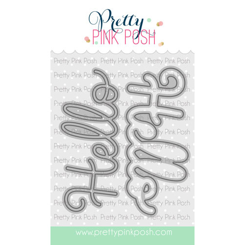 Pretty Pink Posh Large Hello Shadow Die