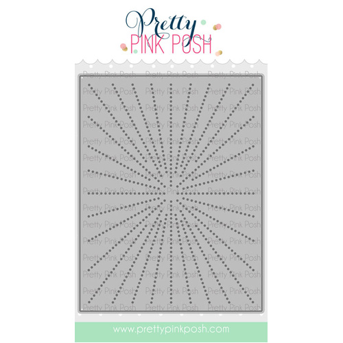 Pretty Pink Posh Sunburst Pierced Plate Die
