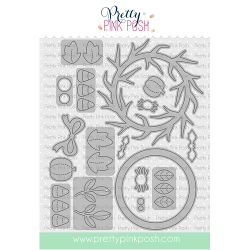 Pretty Pink Posh Halloween Wreath Builder Die Set