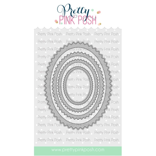 Pretty Pink Posh Pinking Ovals Die Set