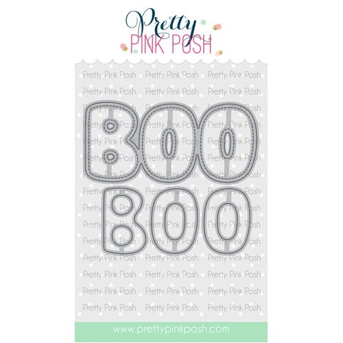 Pretty Pink Posh Boo Word Shaker Die