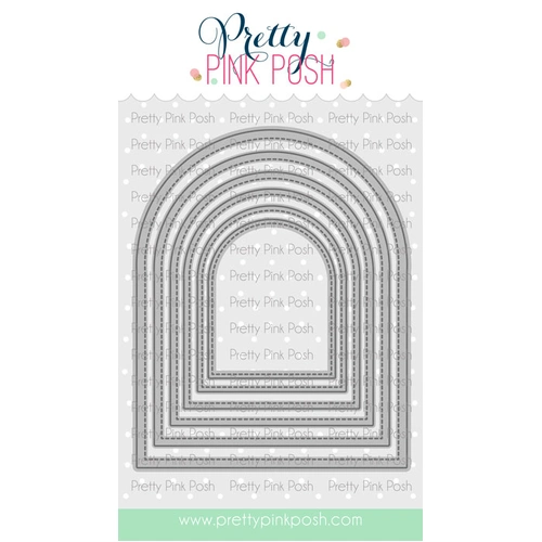 Pretty Pink Posh Stitched Arches Die Set