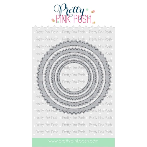 Pretty Pink Posh Pinking Circles Die