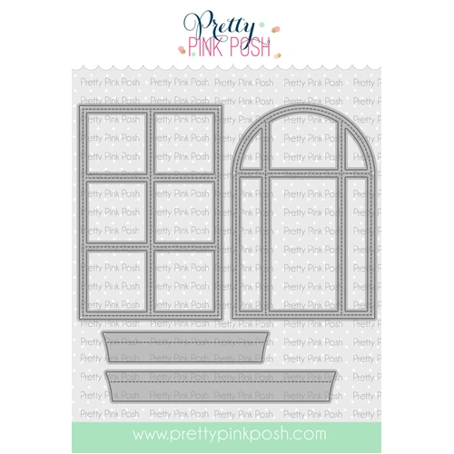 Pretty Pink Posh Stitched Windows 2 Die
