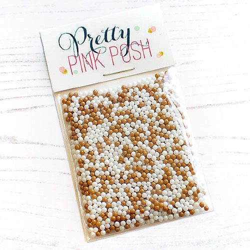 Pretty Pink Posh Gingerbread Shaker Beads