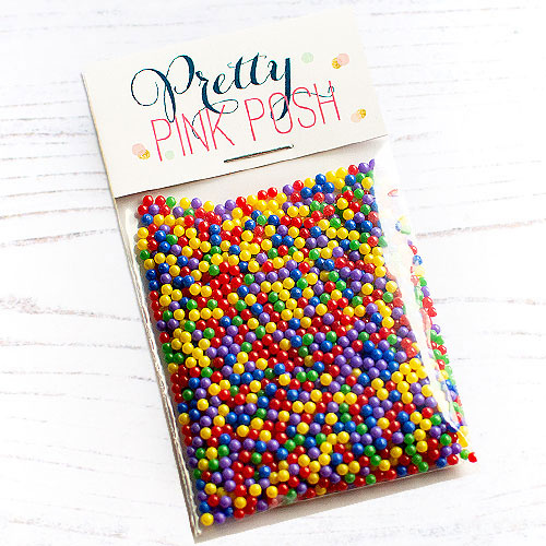 Pretty Pink Posh Color Splash Shaker Beads