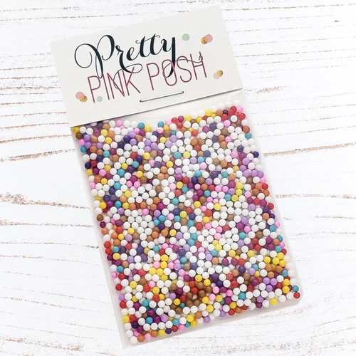 Pretty Pink Posh Gingerbread Lane Shaker Beads