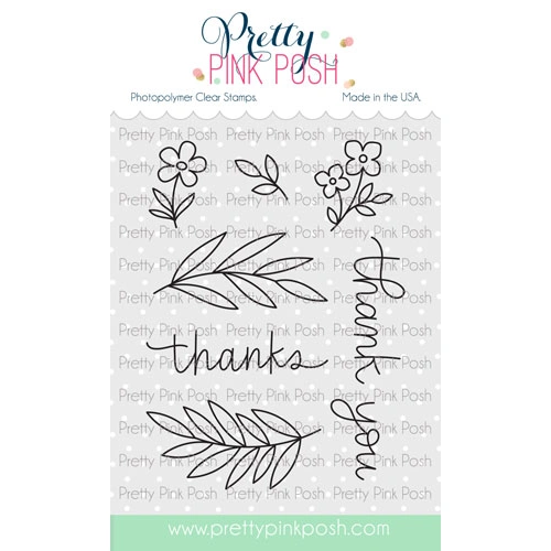 Pretty Pink Posh Simple Thanks Stamp Set