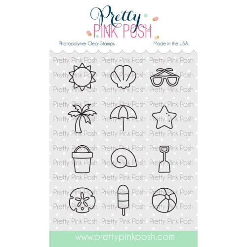 Pretty Pink Posh Summer Icons Stamp Set