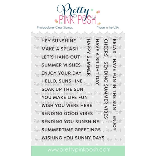 Pretty Pink Posh Sentiment Strips : Summer Stamp Set