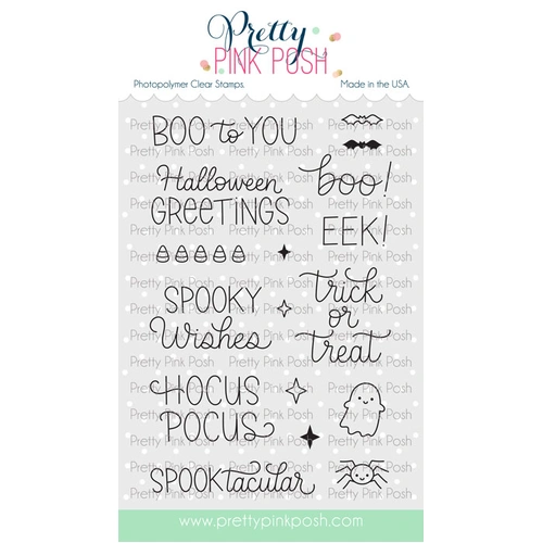 Pretty Pink Posh Halloween Greetings Stamp Set