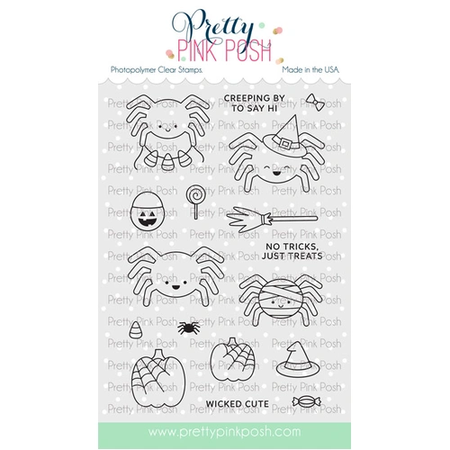 Pretty Pink Posh Spider Friends Stamp Set