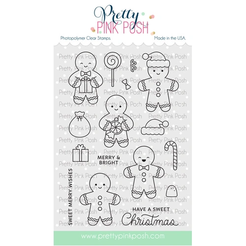 Pretty Pink Posh Gingerbread Friends Stamp Set