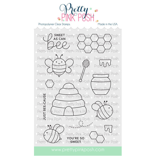 Pretty Pink Posh Bee Additions Stamp Set