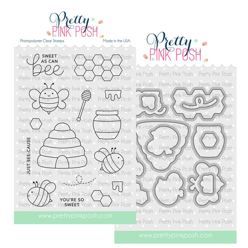 Pretty Pink Posh Bee Additions Stamp & Die Combo