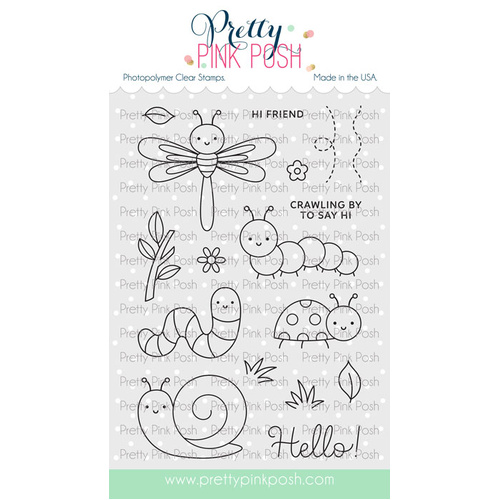 Pretty Pink Posh Cute Bugs Stamp Set