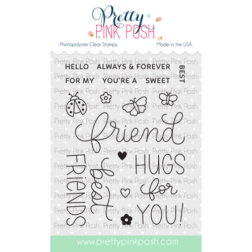 Pretty Pink Posh Hello Friend Stamp Set