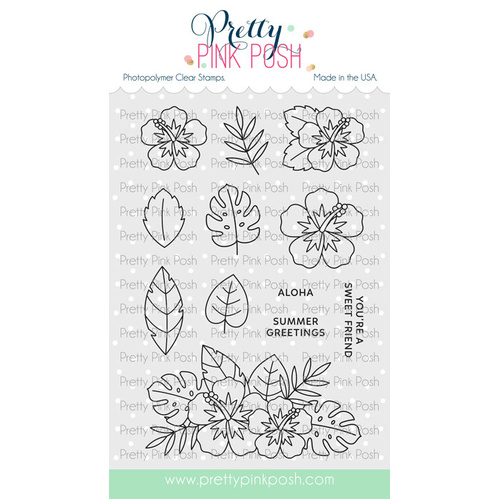 Pretty Pink Posh Happy Hibiscus Stamp Set