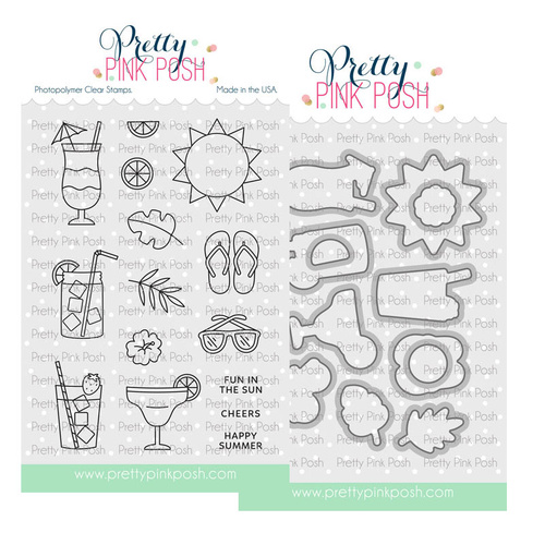 Pretty Pink Posh Summer Sips Stamp & Die Bundle